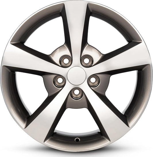for 2006-2012 Chevrolet Malibu 17 Inch Machined Face Silver Rim - OE Direct Replacement - Road Ready Car Wheel