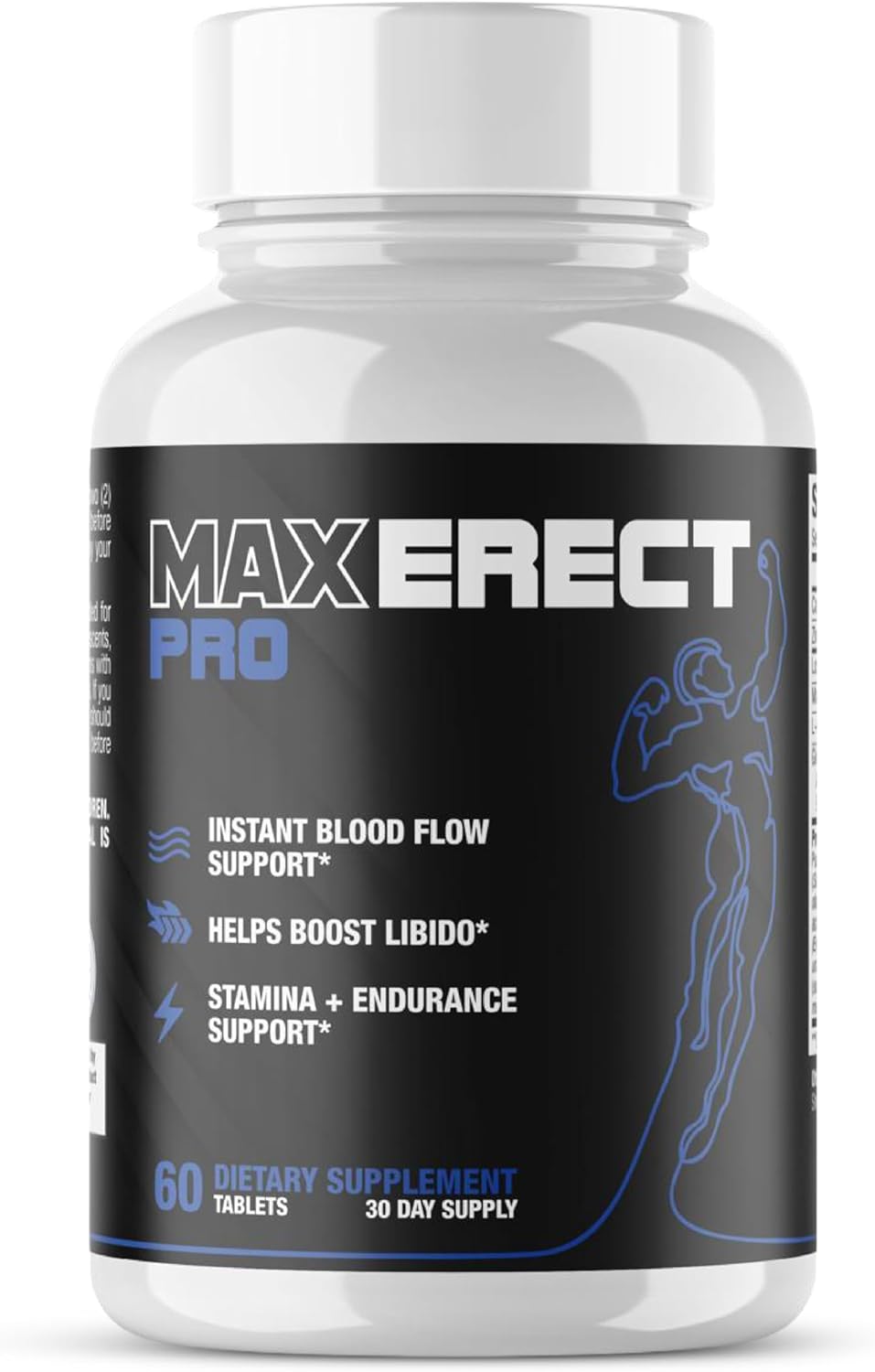 MAX Erect PRO | Fast Acting Male Blood Flow Pills for Men - Men's Performance Appetite | Helps Achieve Hardness & Firmness + Desire + Zero Suppressant | 3rd Party Tested - 60 Tablets