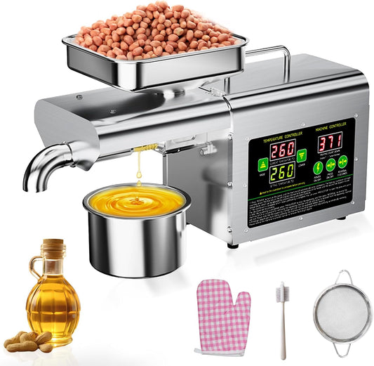 Automatic Oil Press Machine Stainless Steel Cold Press Electric Seed Oil Extractor Machine