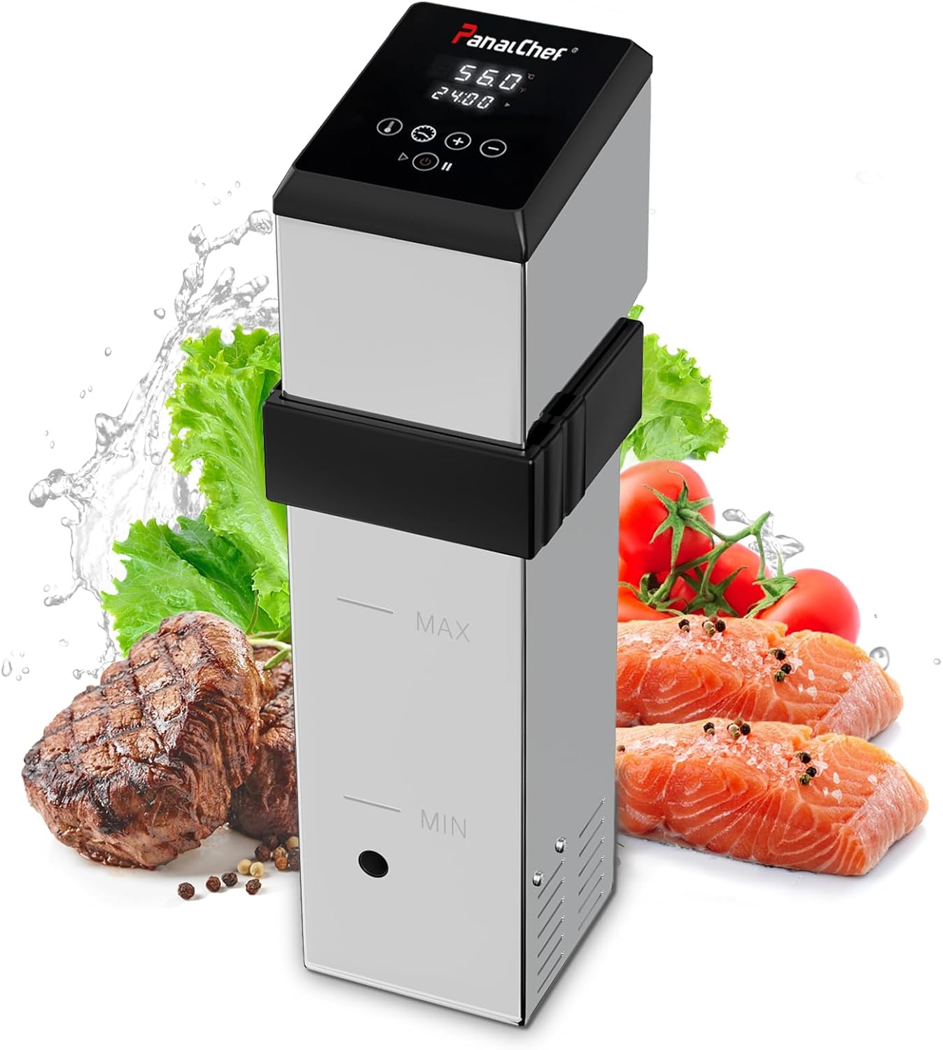 Commercial Sous Vide Machine for Restaurant, 1600W Sous Vide Cooker, 360° Immersion Circulator, 15dB Ultra-Quiet, IPX7 Waterproof, Powerful Pump Design, Accurate Temperature Control
