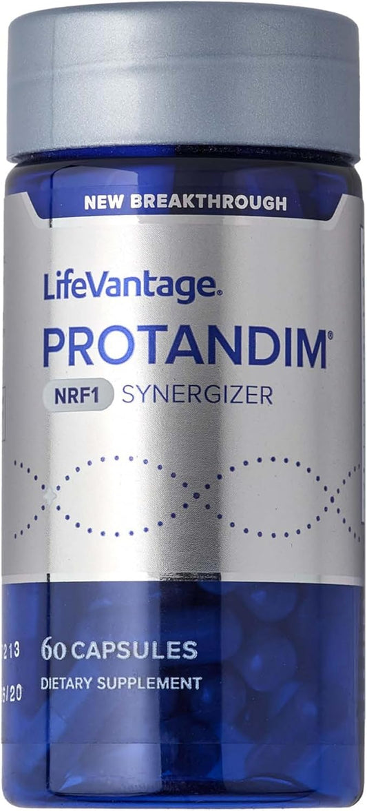 LifeVantage Protandim NRF1 Synergizer, NRF1 Activator for Cellular Health, Function, ATP Production, Mitochondrial Supplements for Energy, Vitality & Aging Support, 60 Capsules