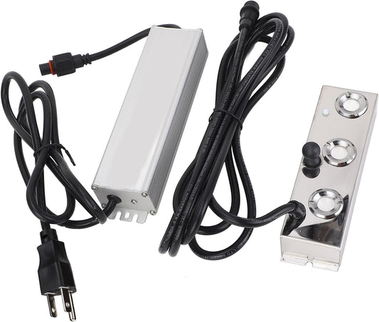 BORDSTRACT 3 Heads Ultrasonic Fogger 304 Stainless Steel Mist Maker Landscape Design IP67 Power Supply