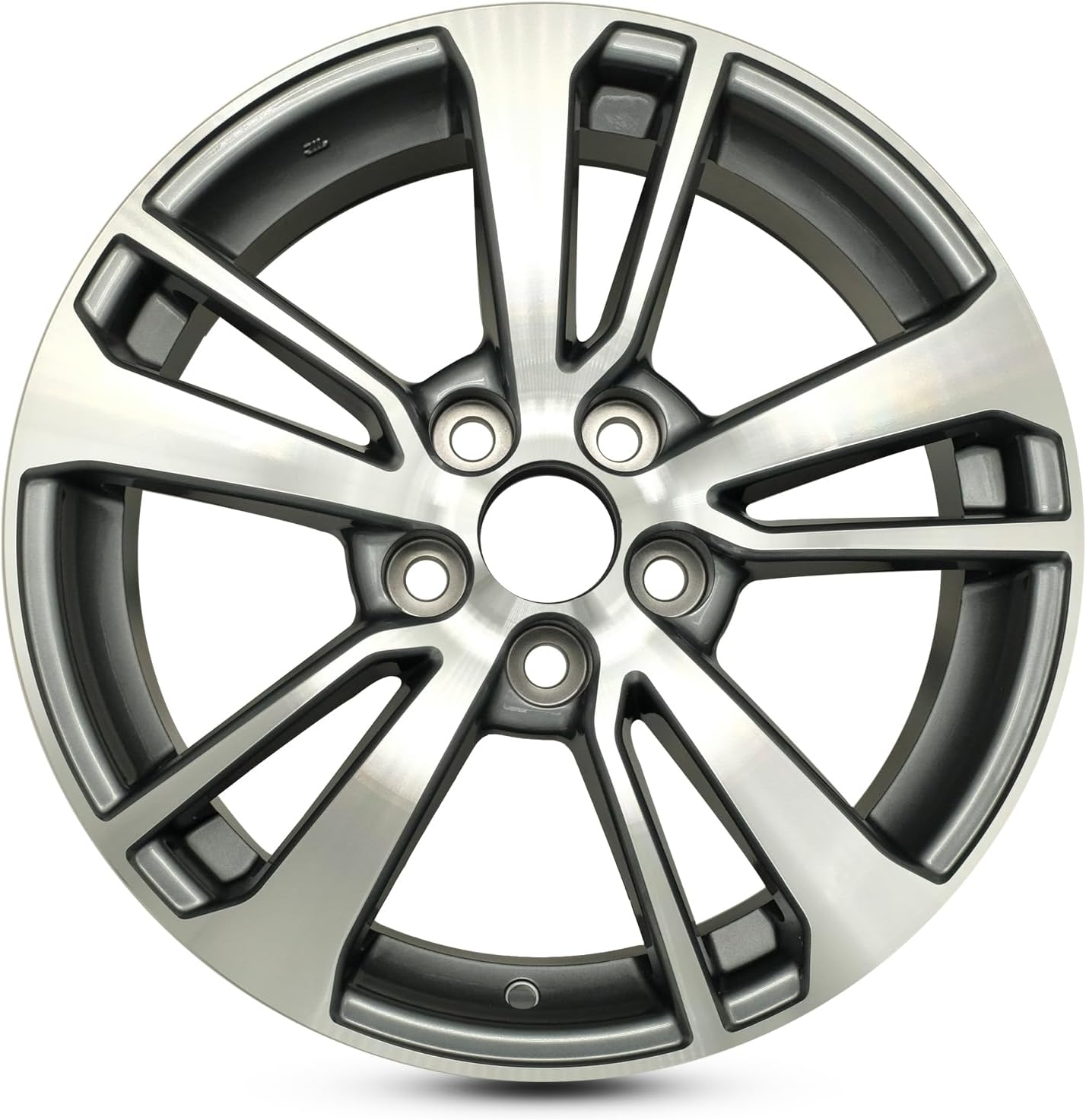 New Single 17" 17x7 Inch Alloy Wheel for 2016–2018 Toyota | OEM Design Replacement Rim | Machined Grey | Direct Fit - OE Stock Specs | 75198