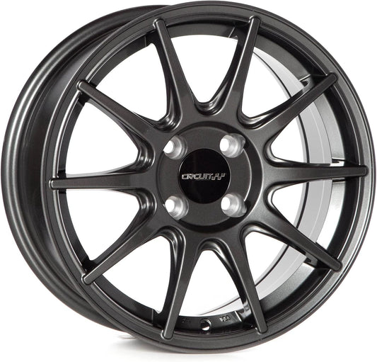 Circuit Performance CP41 15x7 Gloss Gun Metal Gray 4x100 +35mm Wheels JDM M.C.O Style