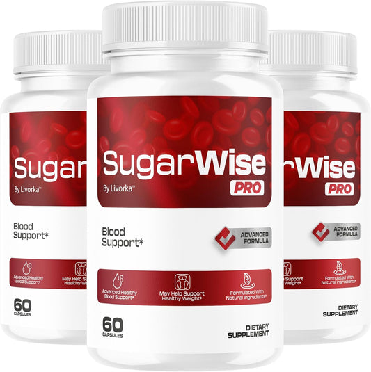 (3 Pack) SugarWise Pro Capsules - Original SugarWise Pro Support Capsules All Natural Premium Advanced Formula, Sugarwise Pills Multivitamin Support for Health & Wellness, 180 Capsules for 3 Months
