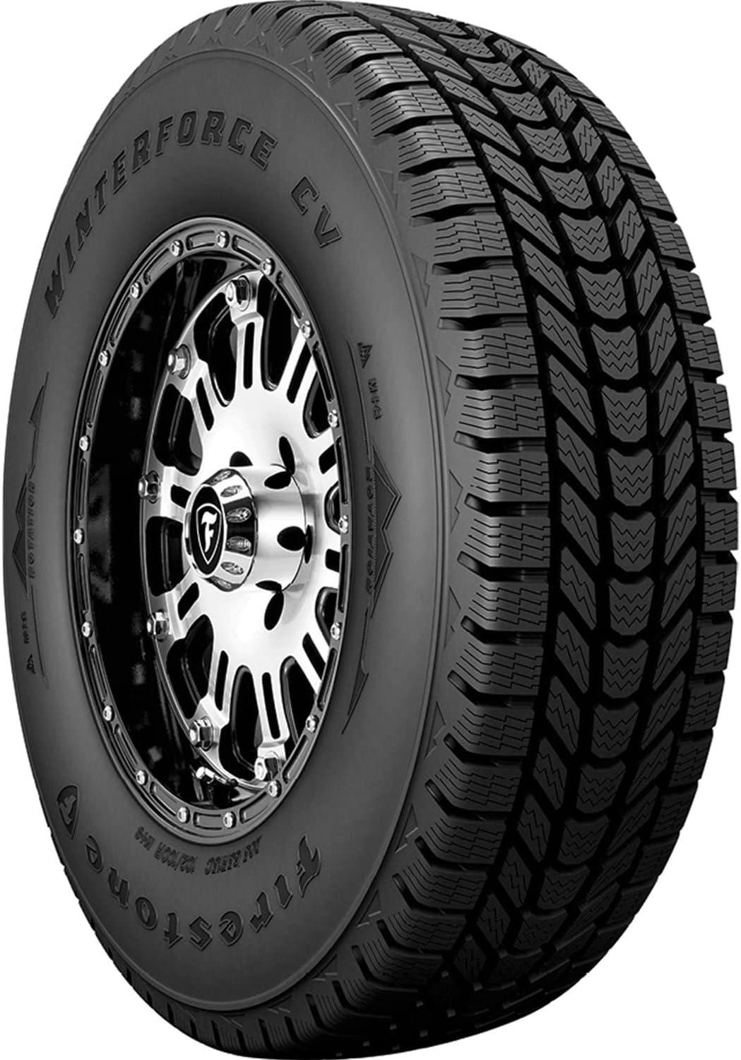 Firestone Winterforce CV Winter/Snow Commercial Light Truck Tire 195/75R16C 107 R D