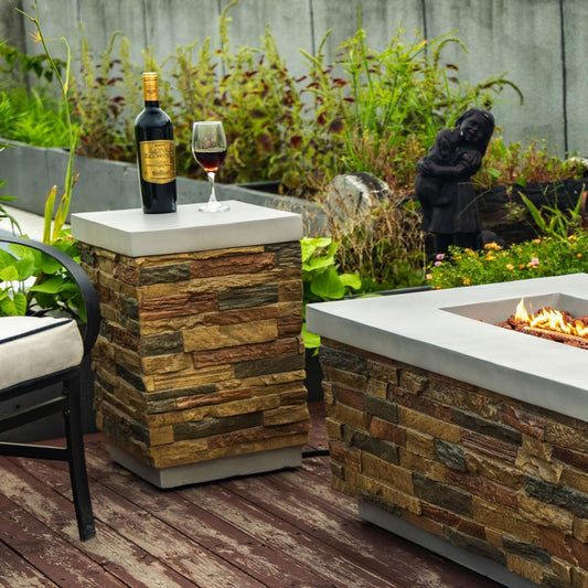 Propane Tank Holder Fire Pit Tank Cover Side Table