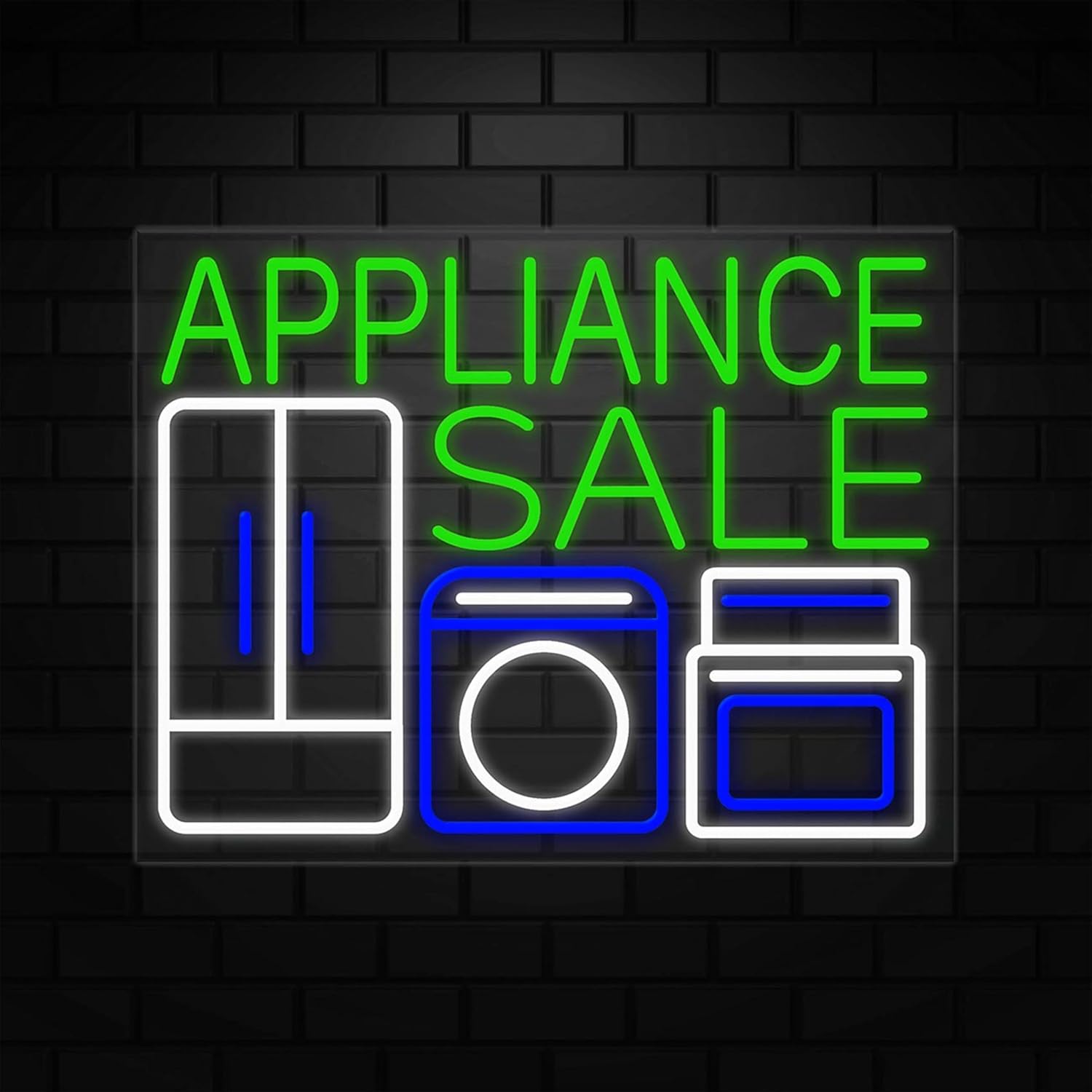 Appliance Sale Neon Sign for Retail Displays | Value priced LED Flex Neon | Electronic Light Up LED Sign for Windows/Walls | 31"W x 24"H x 1"D