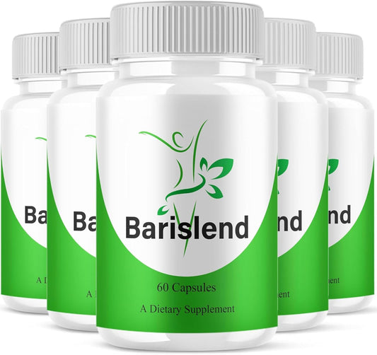 Original Barislend Official Capsule Premium Advanced Formula, Natural Ingredients for Overall Health & Balanced Lifestyle | Pink Salt Barislends Reviews | 60 Capsules Each Bottle (Pack of 5)