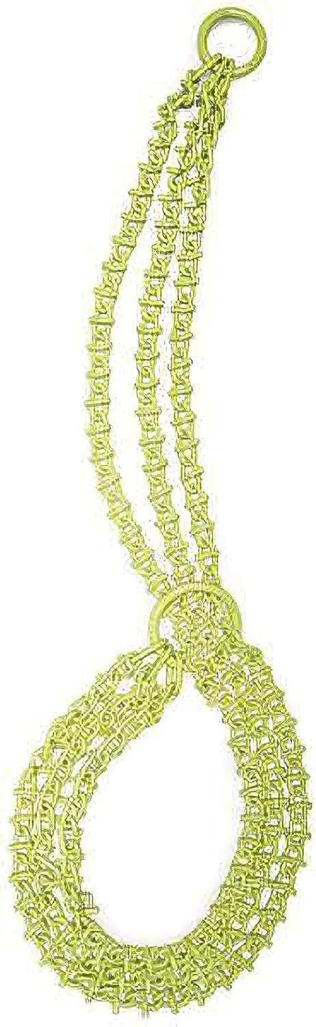 Brush Grubber Heavy Duty Shrub Clump Tree Log Metal Chain Grubber Tool, Use with ATVs and UTVs, Green