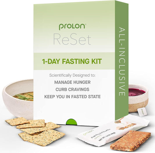 Prolon 1-Day Reset Fasting Kit | Fast With Food | Supports Healthy Aging & Weight Management | Low-Calorie, Plant-Based Meals & Snacks | Developed to Not Break Your Fast (1-Day Kit)