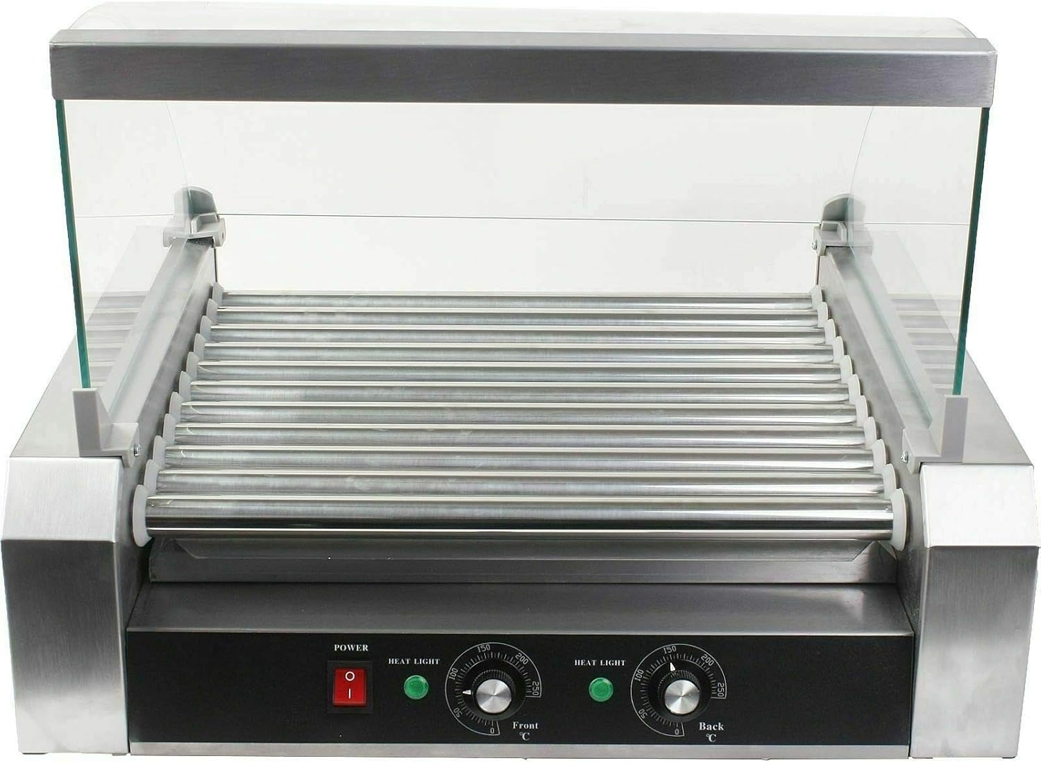 Home Rich Roller 30 HotDog Grill Cooker Hot Dog 11 Roller Machine Grill Machine W/cover CE New Electric Warmer Stainless