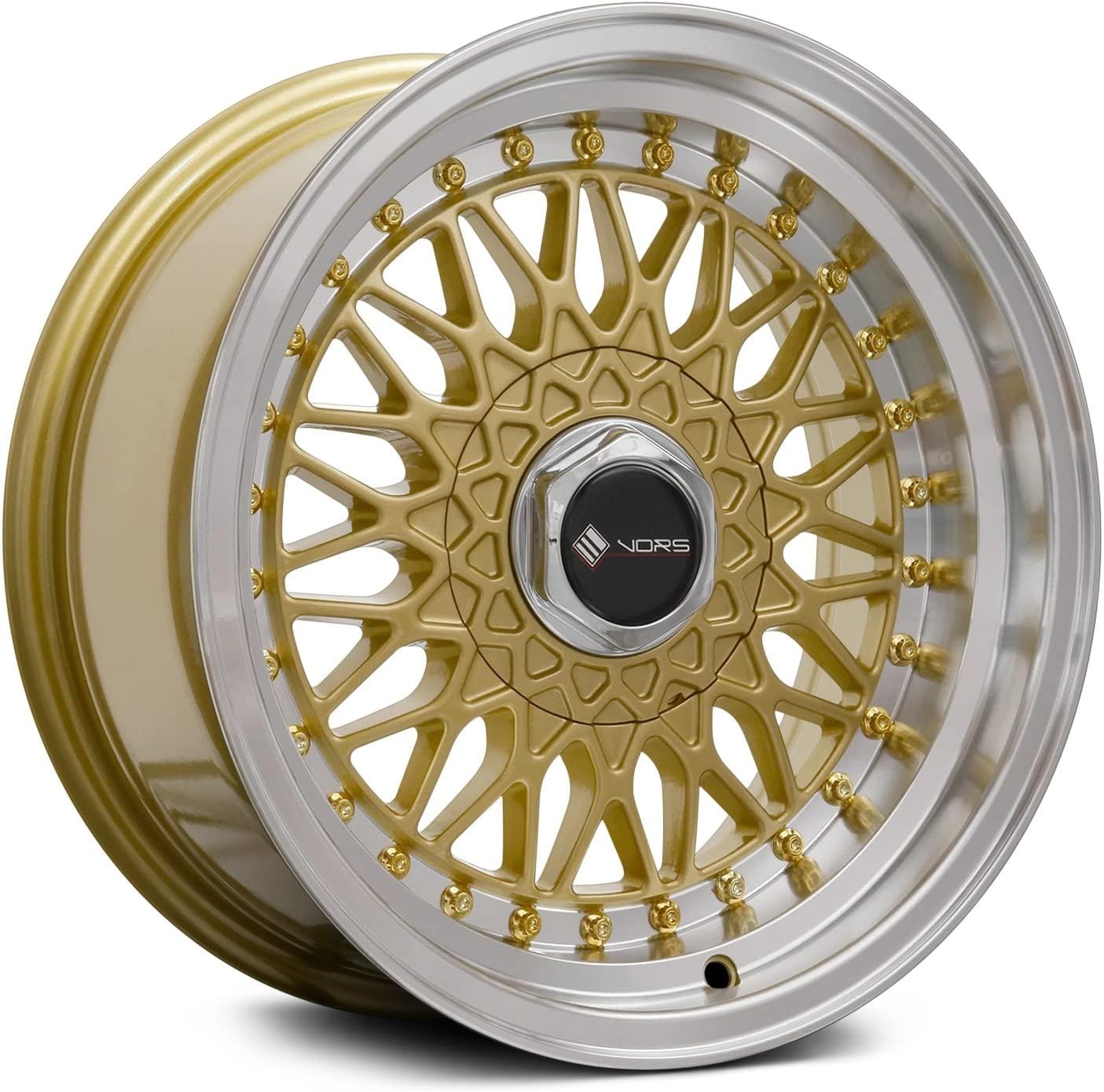 15x8 Vors VR3 4x100/4x114.3 20 Gold Wheel Rim 73.1