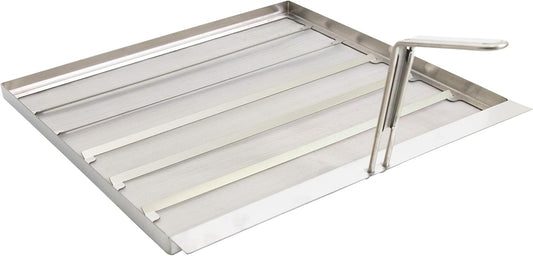 GSW Commercial Stainless Steel Deep Fryer Filter 17-3/4" x 17-3/4" Mesh Skimmer Fryer Strainer, Increase Fryer Oil Lifespan for Restaurant Kitchen