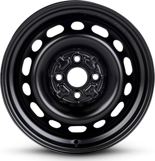 For 2001-2003 Mazda Protege 15 Inch Painted Black Rim - OE Direct Replacement - Road Ready Car Wheel