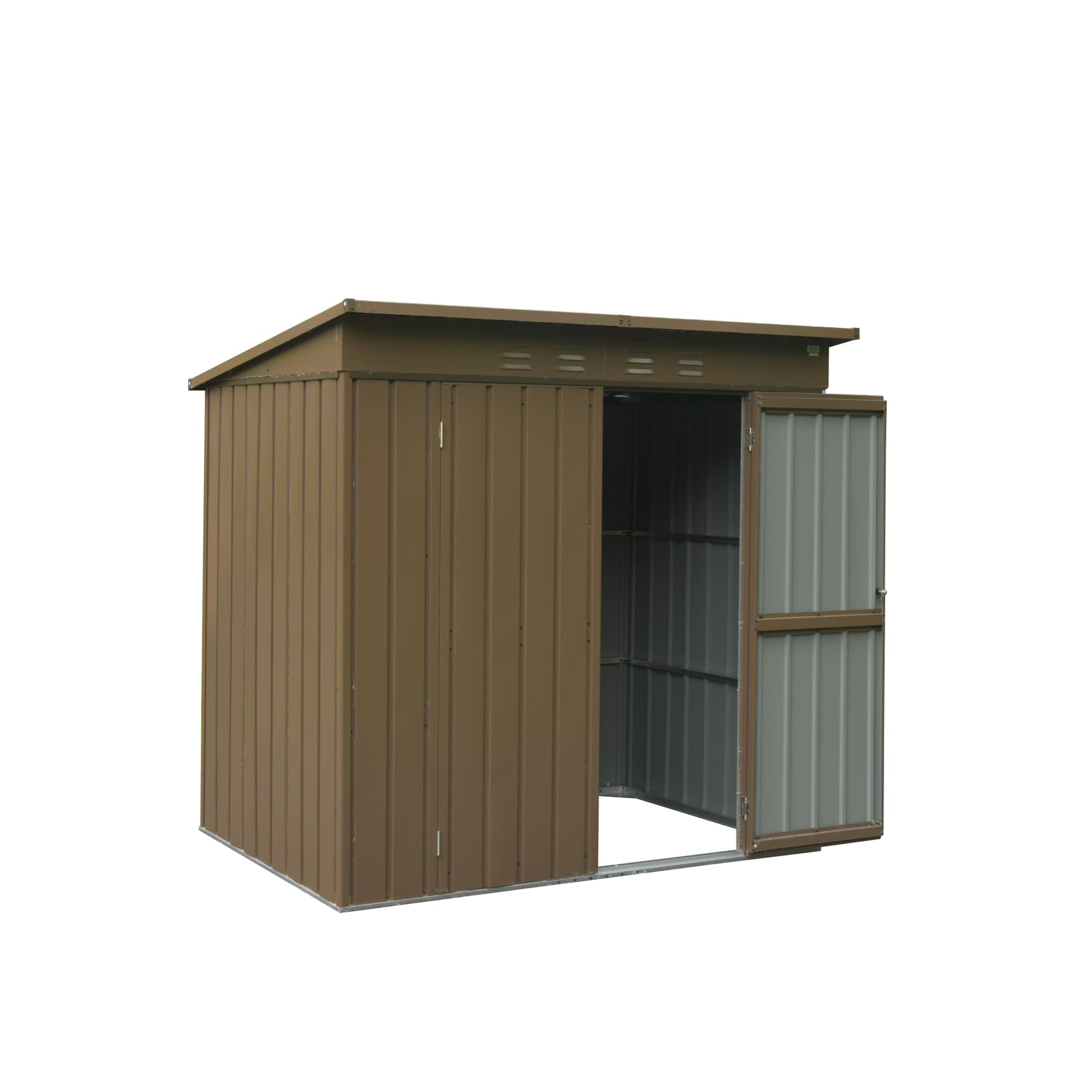 Poinic 6.27-ft x 4.51-ft Galvanized steel Metal Storage Shed