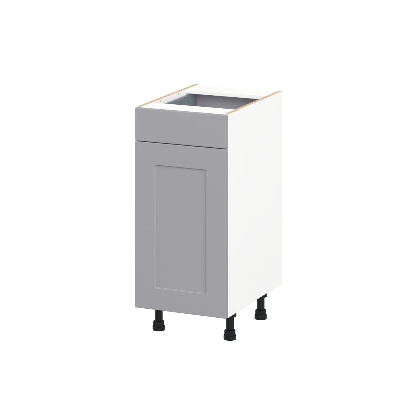 Hugo&Borg Beaumont 15-in W x 34.5-in H x 21-in D Slate Gray Base Fully assembled Cabinet Recessed Panel