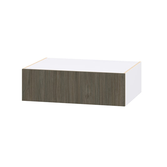 Hugo&Borg Savane 33-in W x 10-in H x 24-in D Burnt Walnut Wall Fully assembled Cabinet Flat Panel