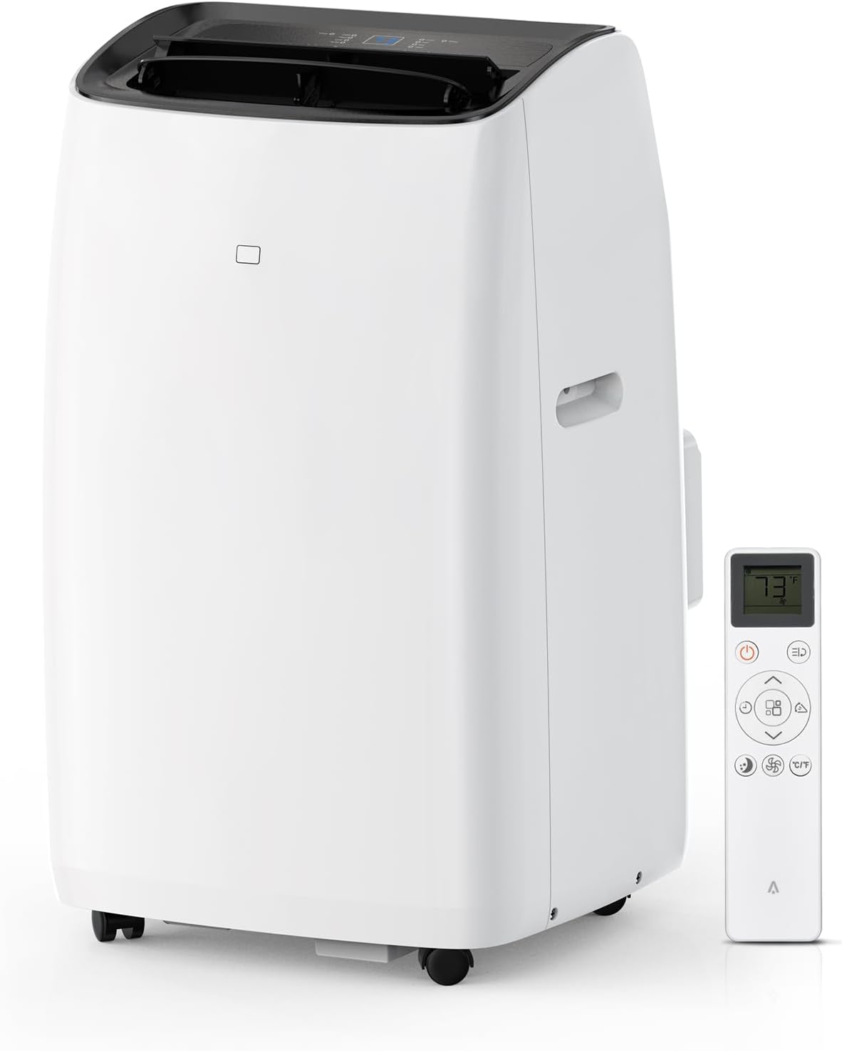 Qeetex 14000 BTU Inverter Dual Hose Cooling Portable Air Conditioner Heater Dehumidifier Fan w Remote Control Standing AC Unit Sleep Mode 42db 24H Timer Cooling up to 750 Sq Ft w Window Kit