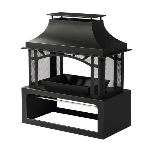 Bybafun 40-in W Steel Rectangle