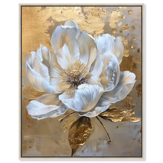 Art Remedy Athenas Flower Glam Print by  Silver Frame 36 x 45