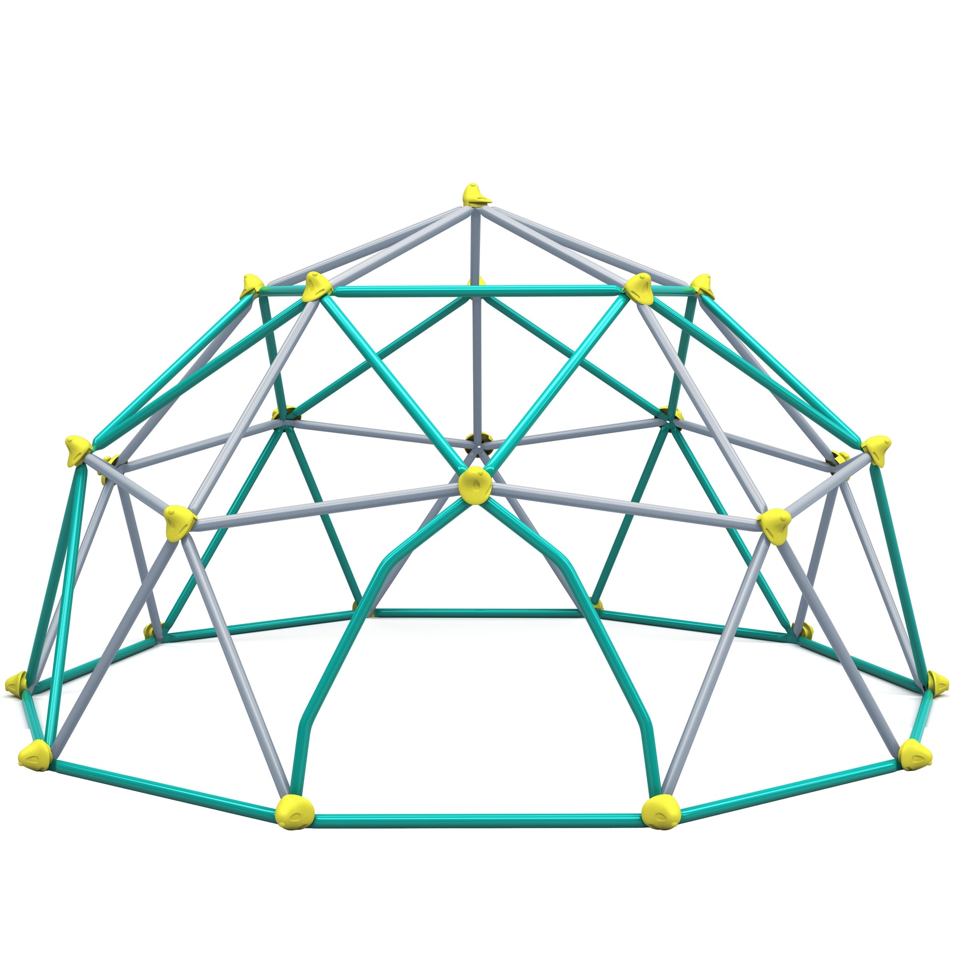 ModernLuxe 12ft Geometric Dome Climber Play Center Kids Climbing Dome Tower Rust  UV Resistant Steel Supporting 1000 LBS