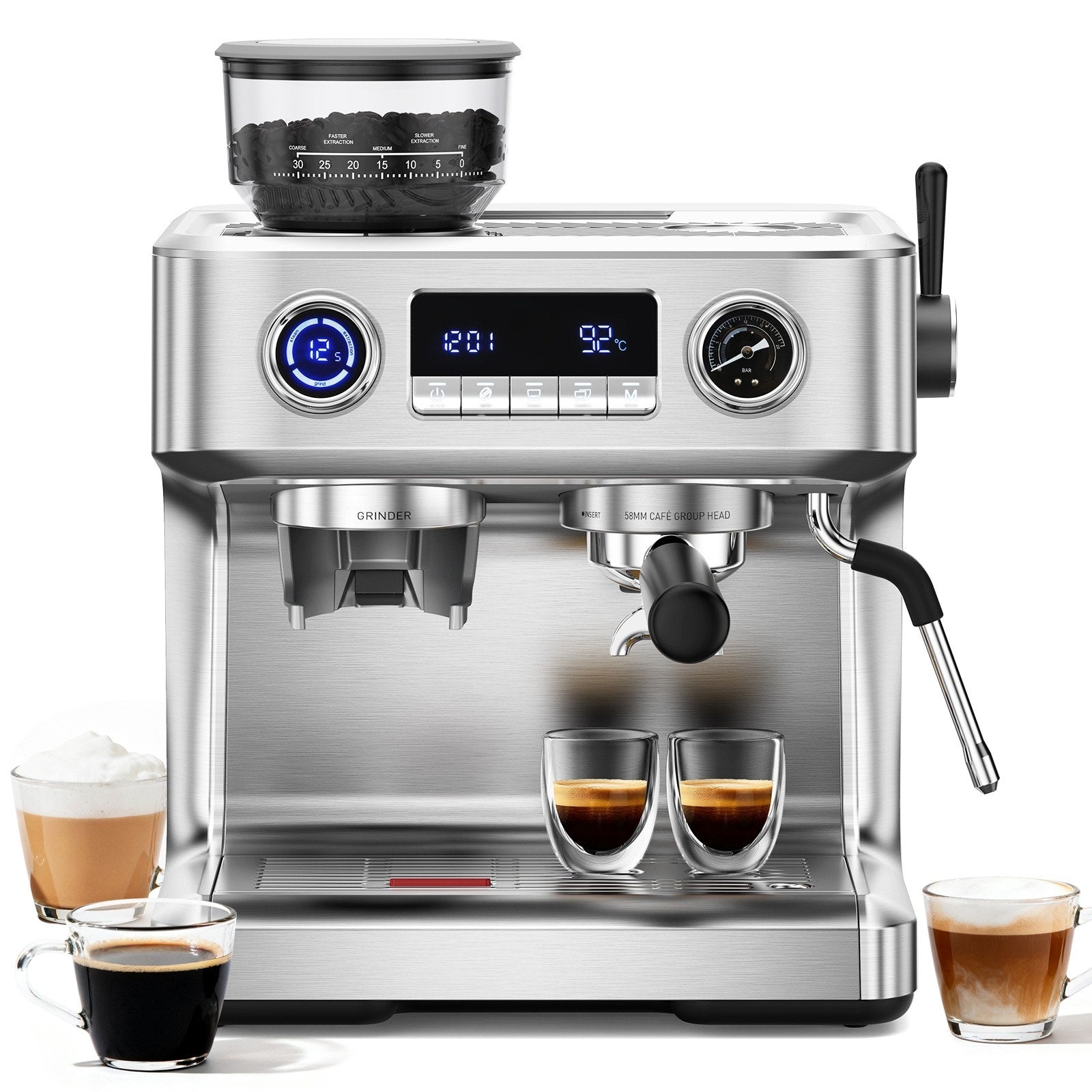 COWSAR 2 -Cup Residential Drip coffee maker ( Stainless Steel )