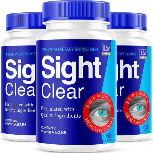 LIVORKA Sight Clear 20\/20 Vision Support Supplement For Eyes - 3 Month Supply - Pack Of 3