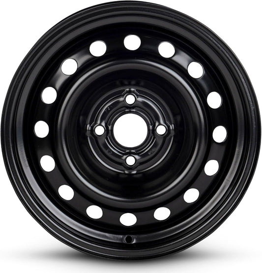 For 2012-2017 Kia Rio 15 Inch Painted Black Rim - OE Direct Replacement - Road Ready Car Wheel
