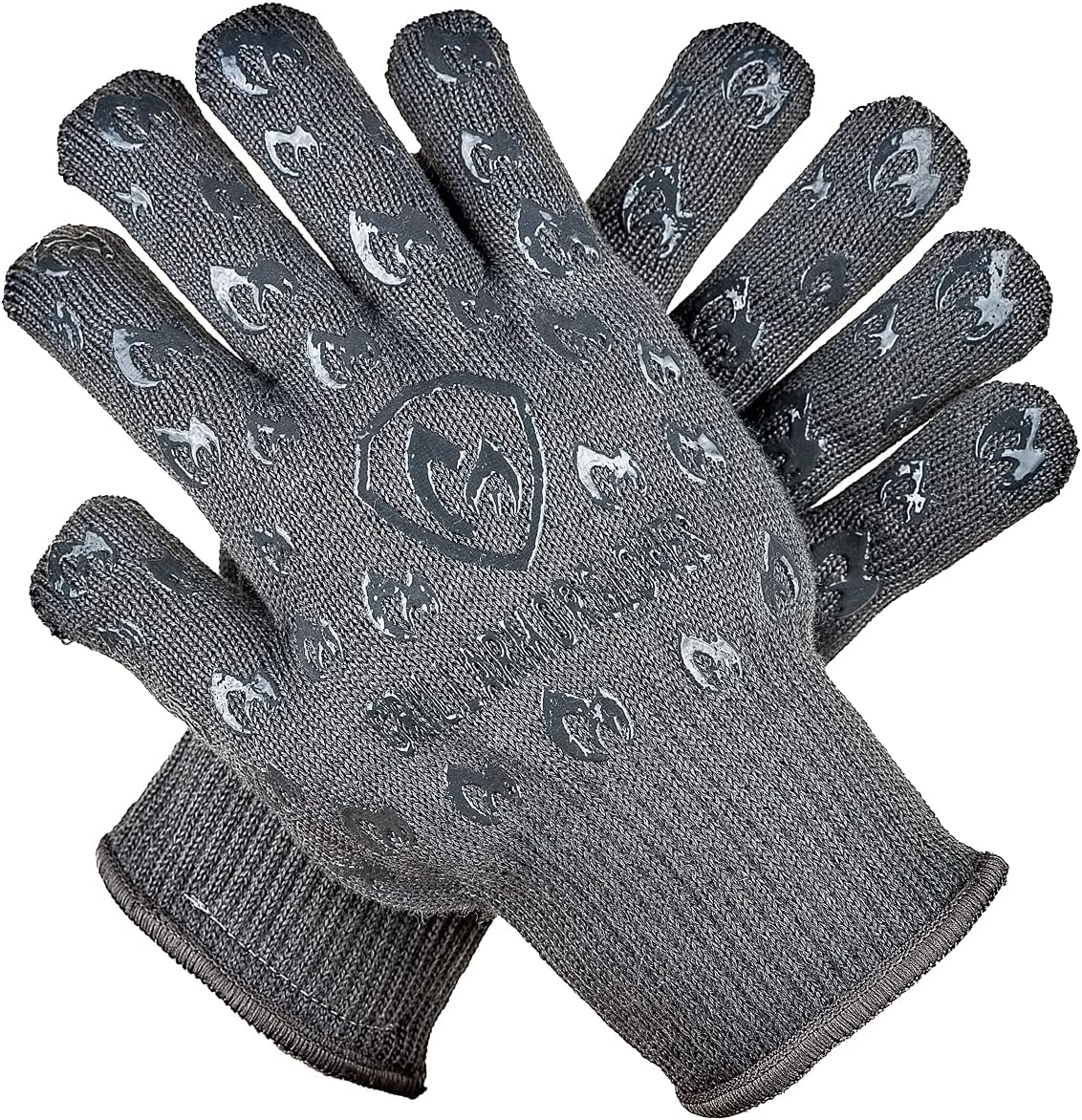 Grill Armor Oven Gloves 932°F Extreme Heat & Cut Resistant Oven Mitts with Fingers for BBQ, Cooking, Grilling, Baking \u2013 Accessory for Smoker, Cast Iron, Fire Pit, Camping, Fireplace and More