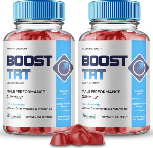 Boost TRT Gummies, Official Boost TRT Supplement Gummies - Maximum Strength Performance, All Natural Support Overall Health & Wellness, Premium BoostTRT Advanced Support Gummy Reviews (2 Pack)