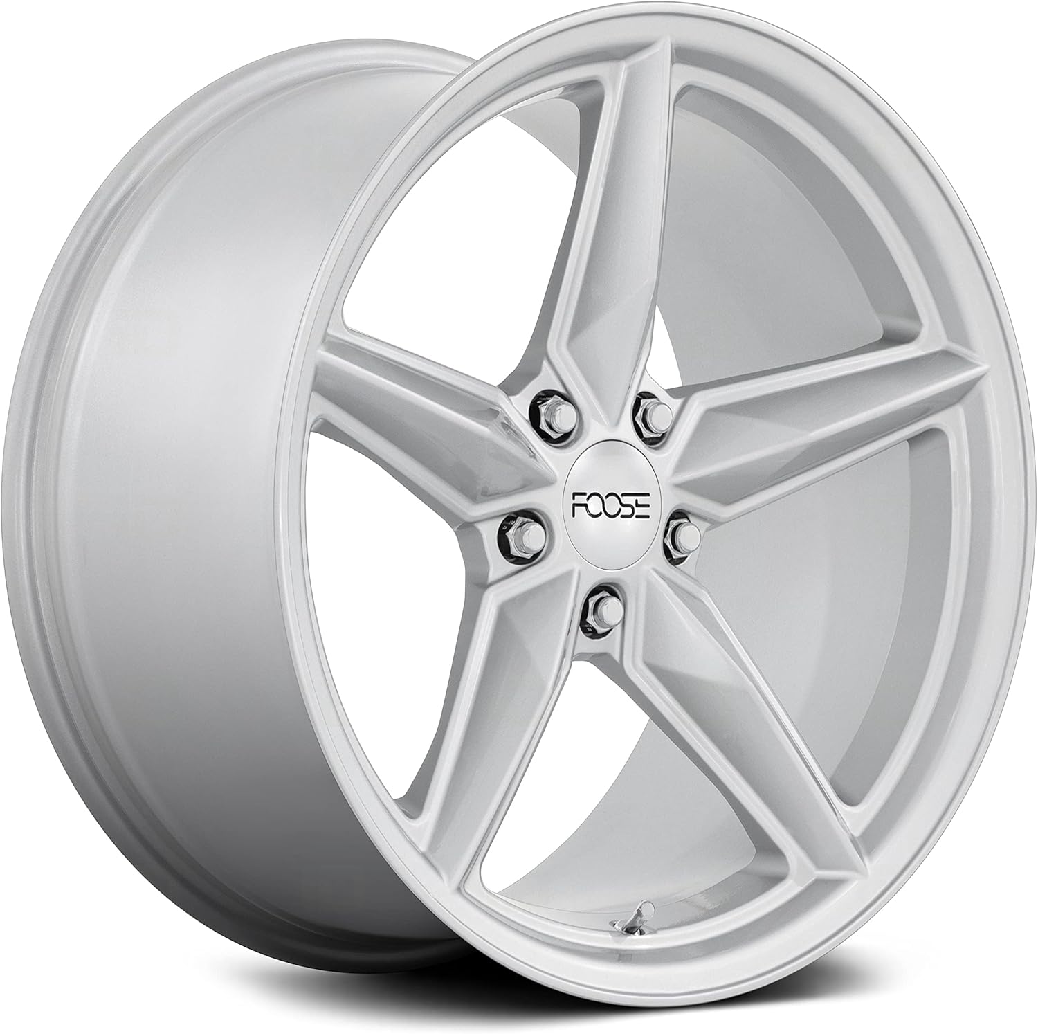 Foose 19x9.5 F174 CF8 Gloss Silver Wheel 5x120 (17mm)