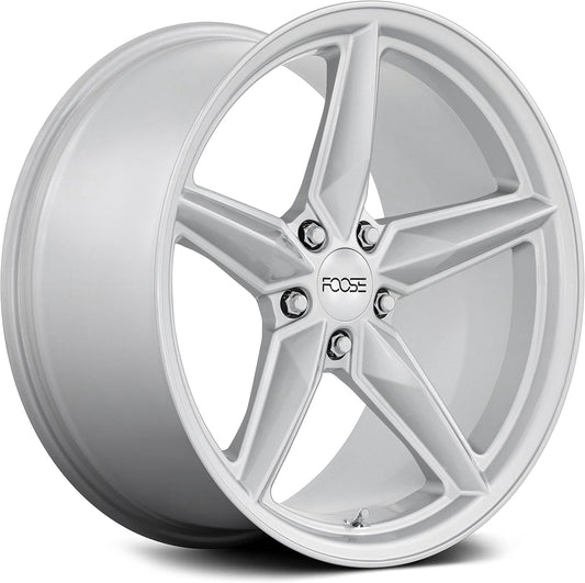 Foose 19x9.5 F174 CF8 Gloss Silver Wheel 5x120 (17mm)