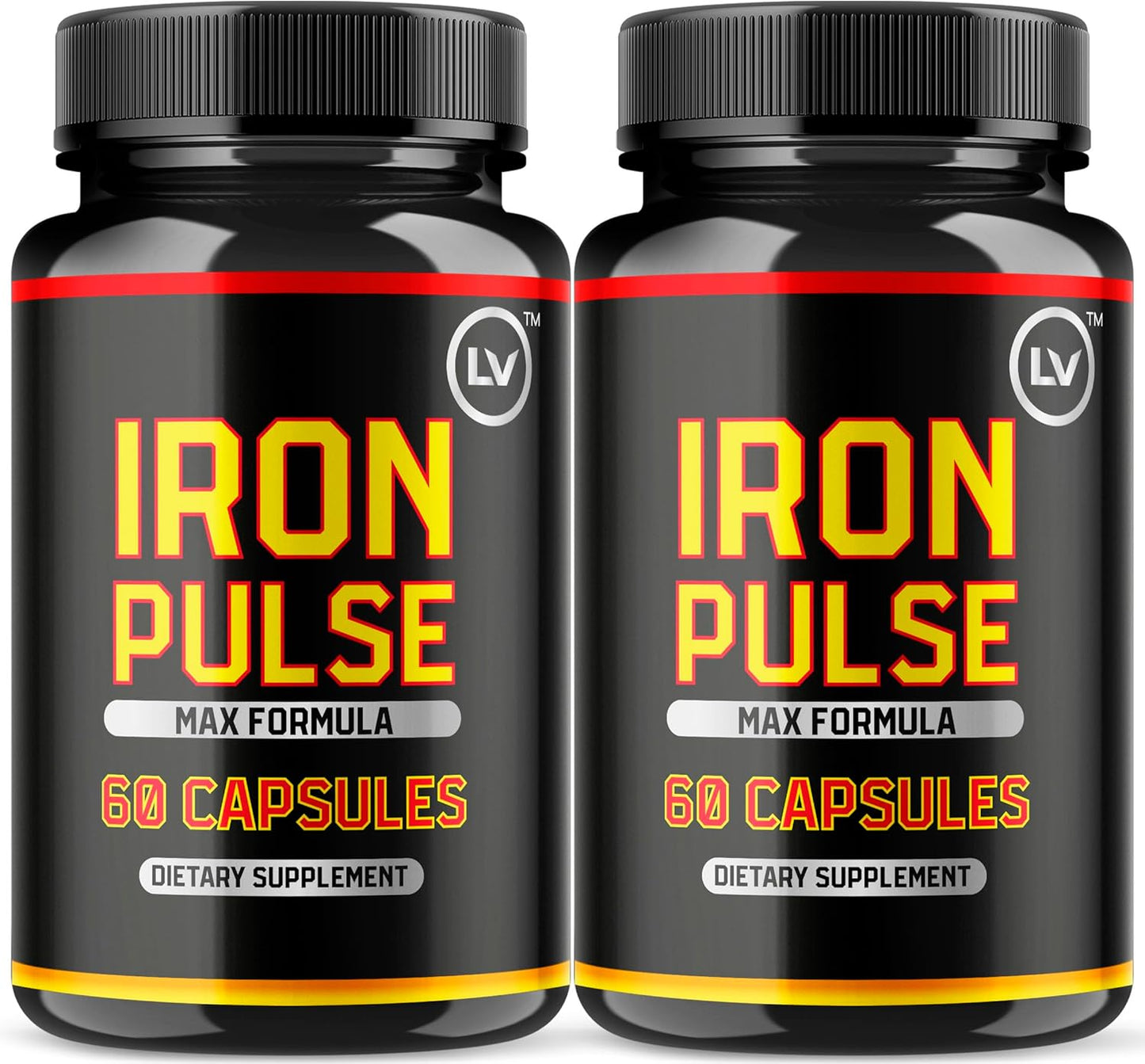 (2 Pack) IronPulse Capsules, Iron Pulse Capsules Max Formula, IronPulse Max Support Capsules, Iron Pulse Pills, IronPulse Pills, Iron Pulse Support Pills, 120 Capsules for 2 Months
