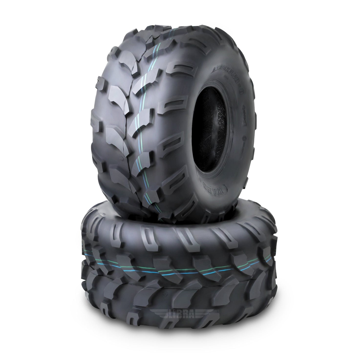 Set 2 WANDA ATV Tires 19X9.5-8 19X9.5X8 4PR 10003