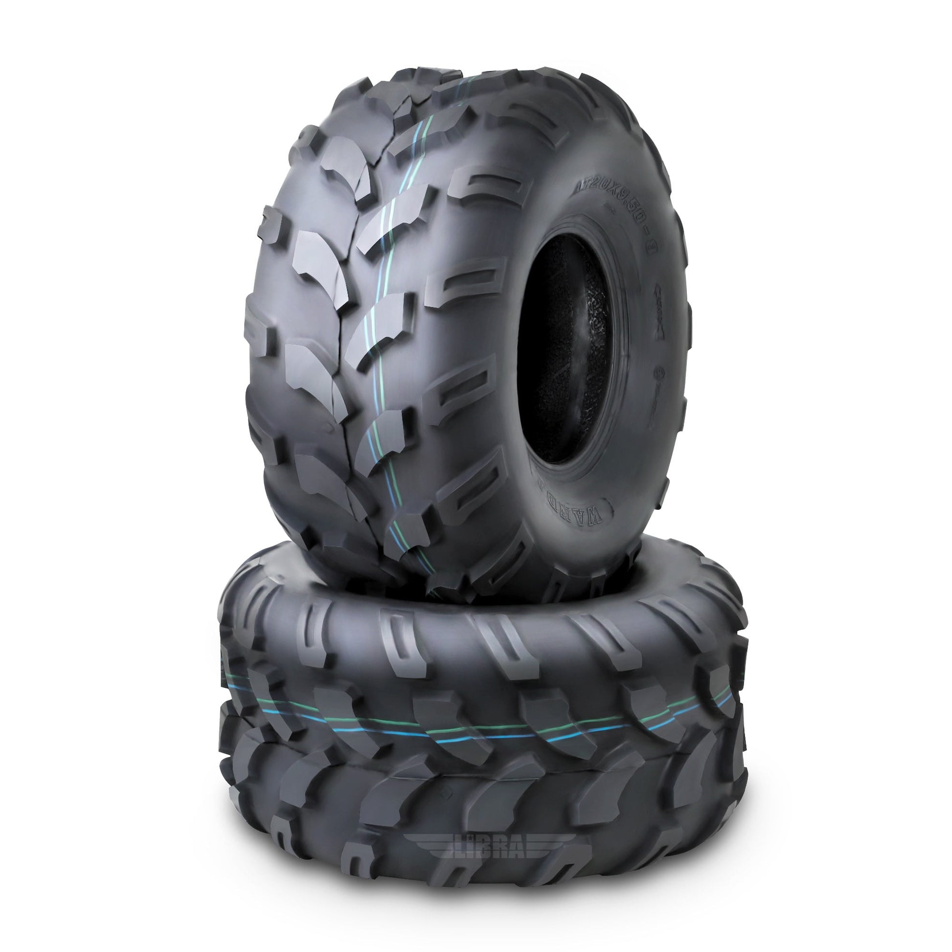 Set 2 WANDA ATV Tires 19X9.5-8 19X9.5X8 4PR 10003