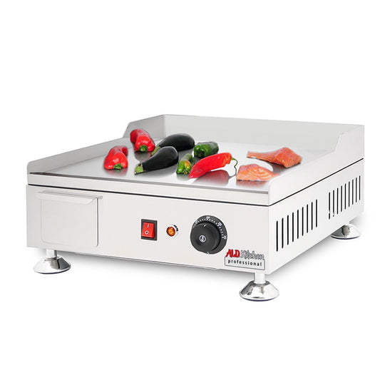 ALDKitchen Flat Top Griddle | Teppanyaki Grill with Manual Control | 110V | No plug | Cooking Surface 16.00" x 18.00"