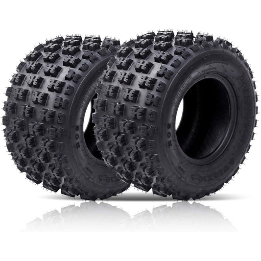 AOILE 2 PACK AT21x7-10-6PR TL Utv Atv Tire - All Terrain 20x10x9 Atv Tire Puncture And Abrasion Resistant for Off-Road