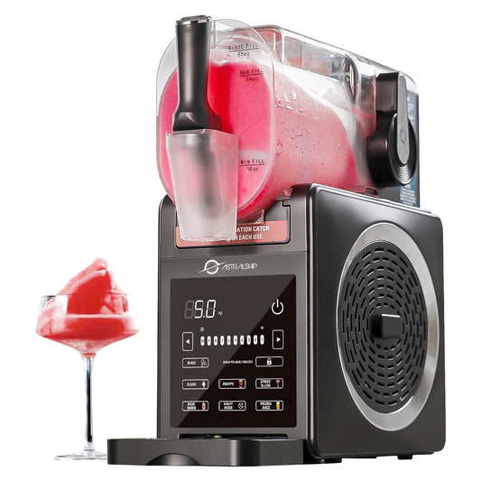 Slushie Machine 85oz, Frozen Drink Machine, Slushy Machine for Home, 6 Preset Programs, LED Touch Control, Rinse, No Ice Needed, for Milkshakes, Margarita Smoothie, Frappes, Low-Sugar & Alcohol Alert