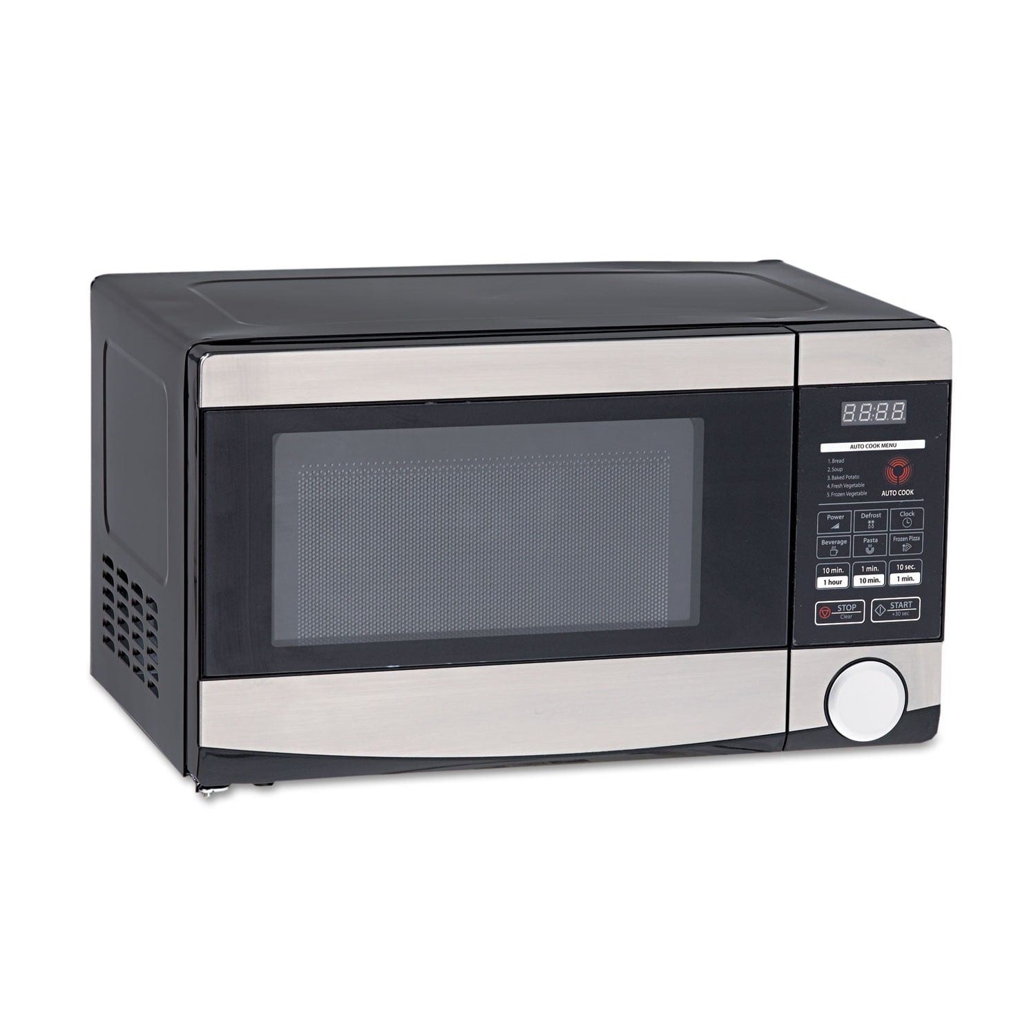 Avanti 0.7 Cu.ft Capacity Microwave Oven, 700 Watts, Stainless Steel And Black
