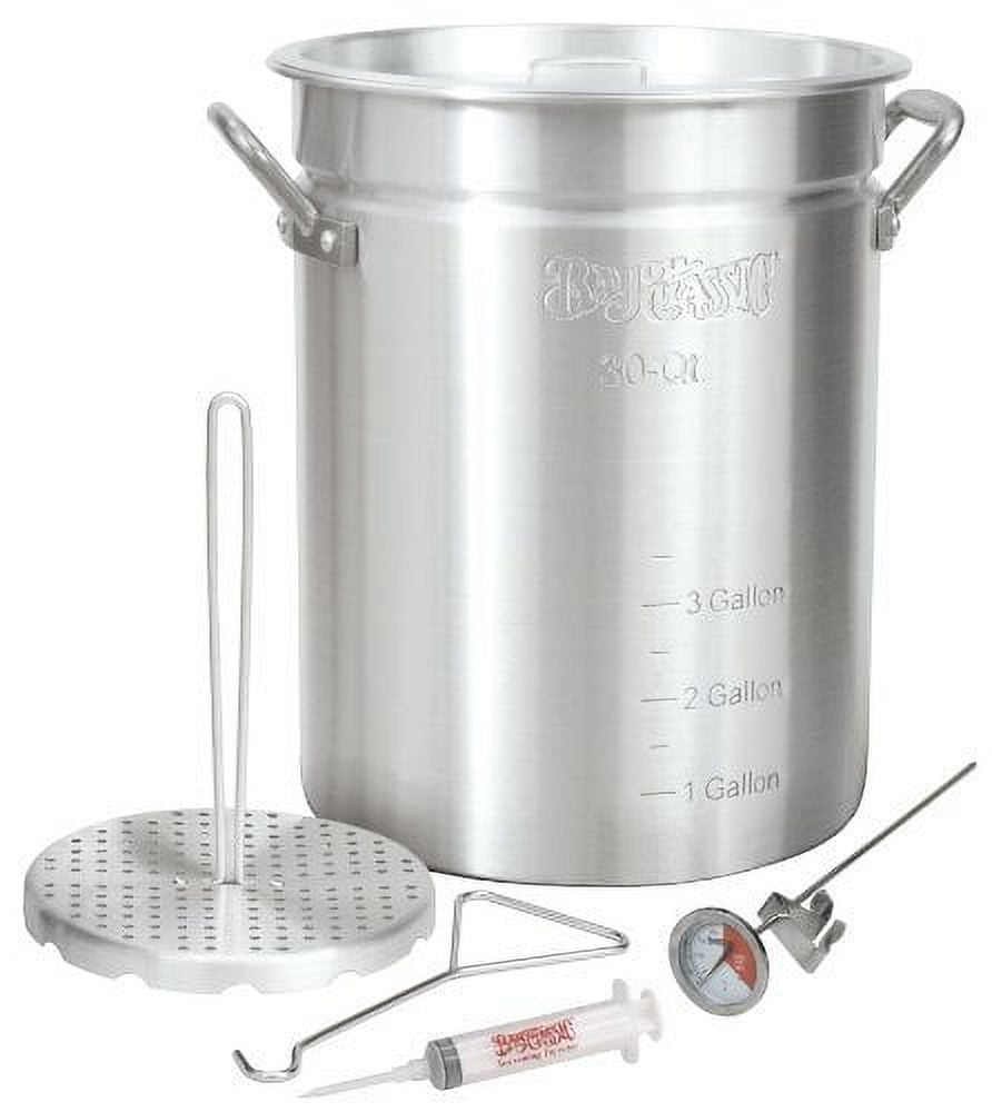 Bayou Classic 30 Qt. Outdoor Turkey Fryer Pot with Vented Lid 3025