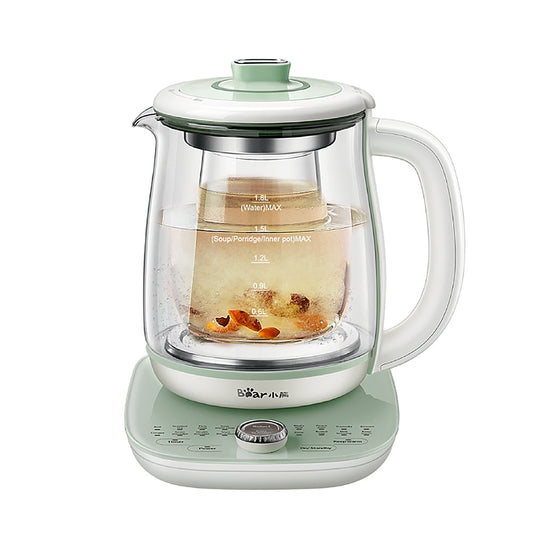 Bear 1000W 1.8L Electric Kettle, Green with Automatic Shut-off