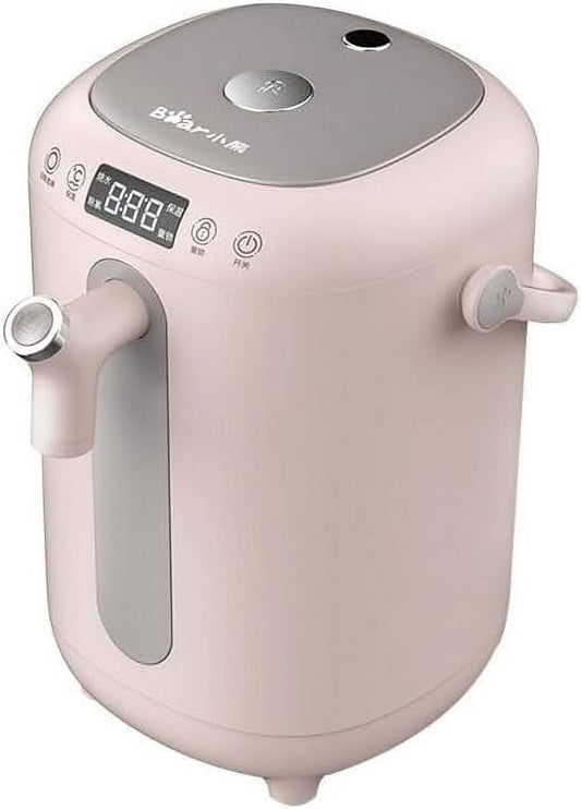 Bear Water Boiler, Electric Hot Water Pot, Safety Lock, Instant Heating for Coffee & Tea, Auto-Shutoff & Boil Dry Protection, 3.0L, Pink