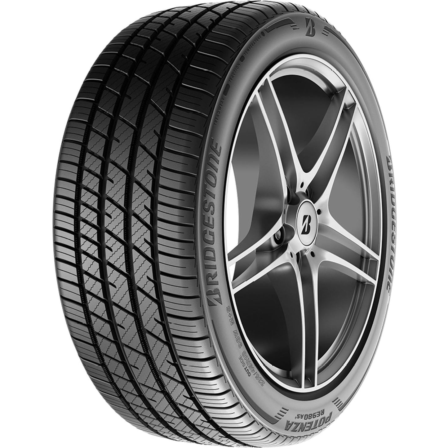 Bridgestone Potenza RE980AS+ Performance 215/45R17 91W XL Passenger Tire