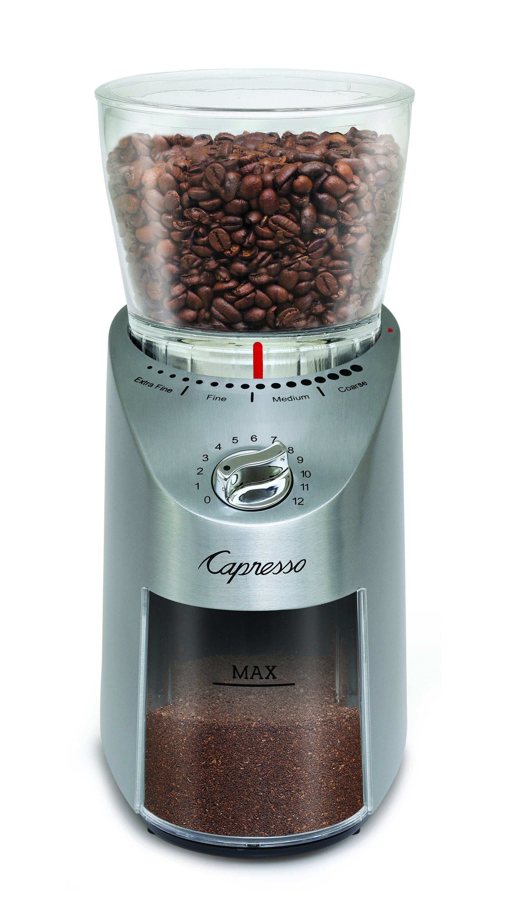 Capresso Electric Stainless Steel Burr Coffee Grinder
