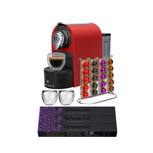 ChefWave Kava Espresso Machine with Coffee Capsules Premium Coffee Maker, 30 Pack