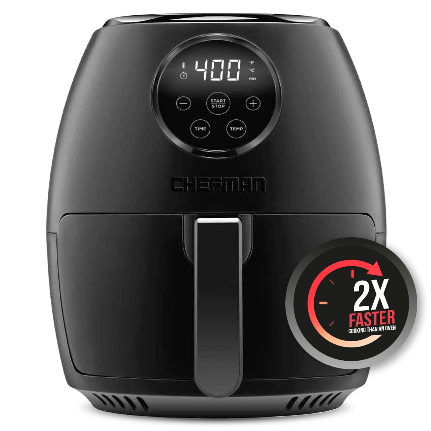 Chefman TurboFry Digital Touch Air Fryer Oven, 3.6 Quart Capacity, Oil-Free Frying, Matte Black