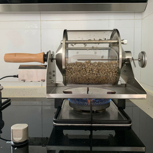 Colorfullrain Home Coffee Bean Roaster, Coffee Roasting Machine Using Gas Burner 400g
