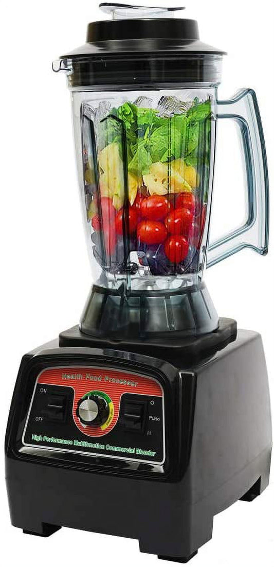 Commercial Fruit, 3.3HP 2800W Mixer Power Juicer, 3.9L Smoothie Maker, Heavy Duty Food Processor, with 2 In 1 Blades, Black & Red