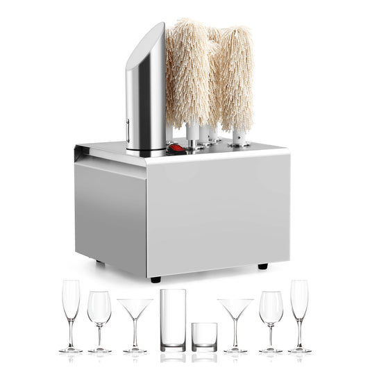Commercial Glass Polisher,Electric Winery Wine Glass Polishing Machine,Stainless-Steel Glassware Polishing Machine,Glass Polisher,Safe & Hygienic for Bar Kitchen Restaurants